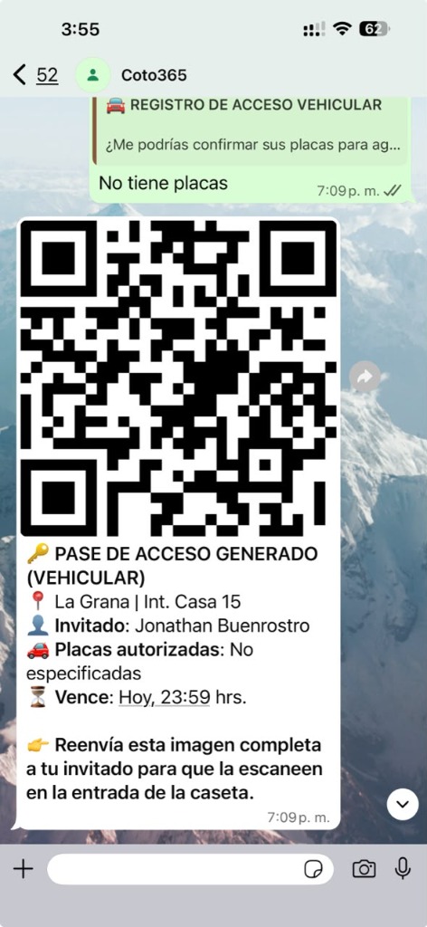 Generar Pases de Acceso QR Residentes Coto365